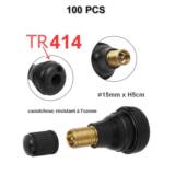Lot de 100 Valves TR414 pour Pneumatiques Tubeless Voiture
